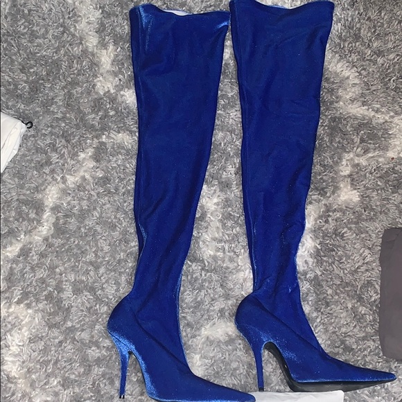 Balenciaga Shoes - Balenciaga high boots velvet 39 3k